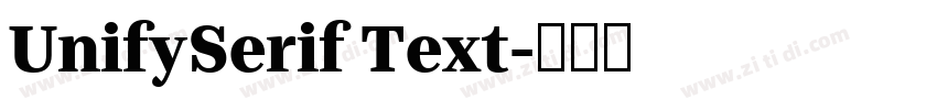 UnifySerif Text字体转换